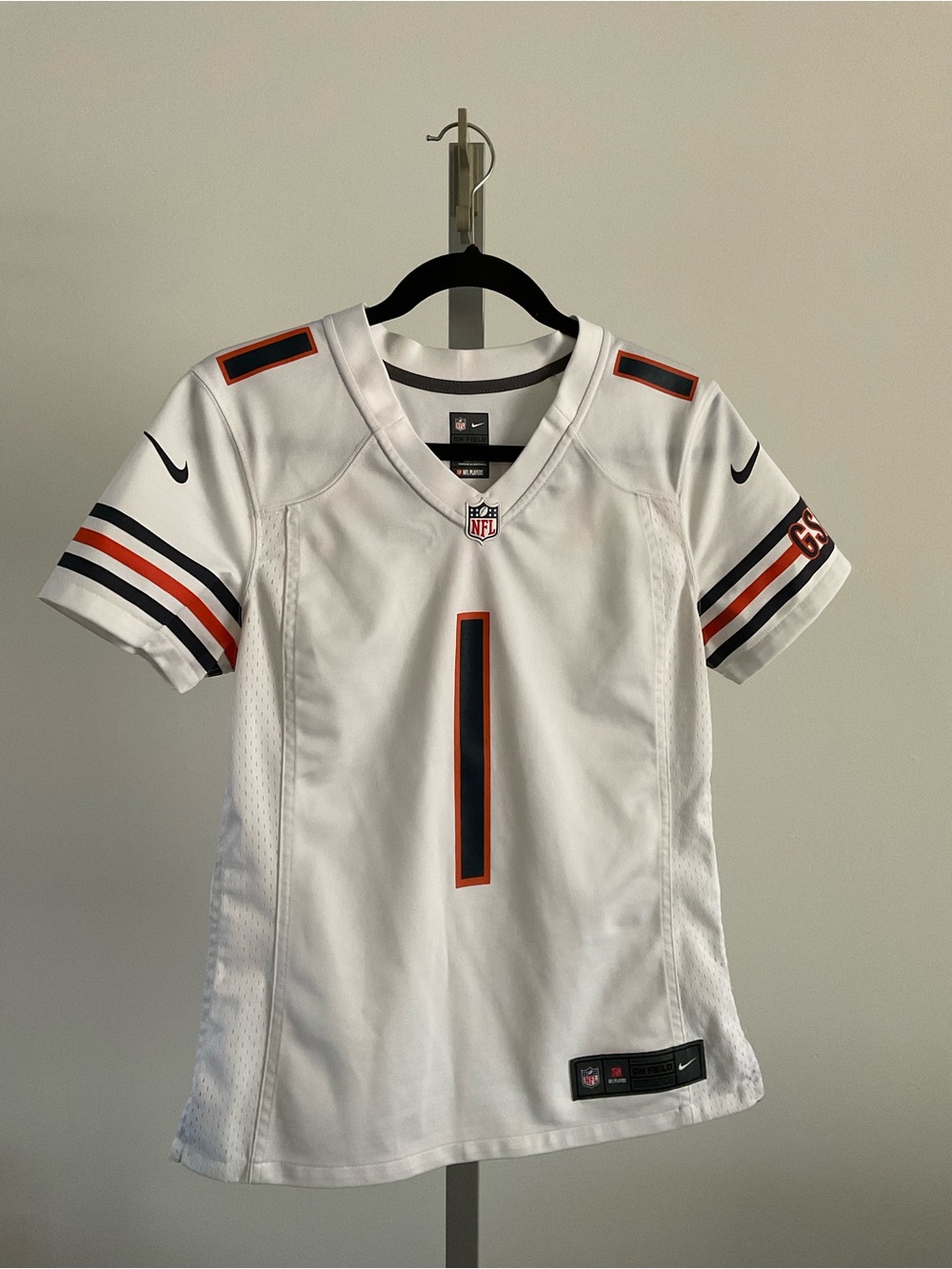 NFL CHICAGO BEARS White, Navy & Orange Women’s Football Jersey